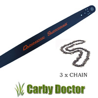 CANNON 20" CHAINSAW BAR 4 X TITAN CHAIN FOR STIHL MS390 MS360 MS440 MS660 CHAINSAW 3/8 063 72DL