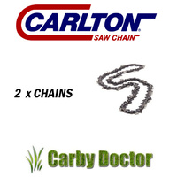 2 X CARLTON CHAINSAW CHAIN 20" BAR FOR HUSQVARNA 3/8 058 72DL SEMI CHISEL
