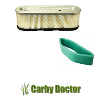 AIR FILTER & PRE FILTER FOR BRIGGS & STRATTON 399806 491519 10-12HP I/C ENGINES