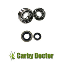 PAIR OF CRANKSHAFT BEARINGS WITH OIL SEALS FOR STIHL 034 MS340 036 MS360 CHAINSAWS 