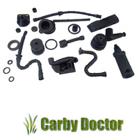 ENTIRE RUBBER SET KIT FOR STIHL 038 MS380 CHAINSAWS BUFFER INTAKE IMPULSE