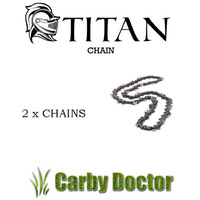 2 X TITAN CHAINSAW CHAIN 3/8 .050 70DL 20” FOR SELECTED CHAINSAWS