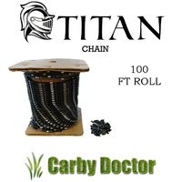 100FT ROLL OF TITAN CHAINSAW CHAIN 1/4” .043" SEMI CHISEL