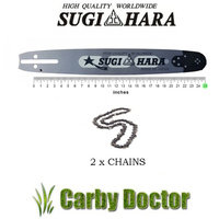 SUGIHARA 25" CHAINSAW JAPAN BAR 2 X TITAN CHAIN FOR STIHL MS441 MS460 MS661 MS660 CHAINSAW 3/8 063 84DL