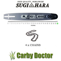 SUGIHARA 25" CHAINSAW JAPAN BAR 4 X TITAN CHAIN FOR STIHL MS441 MS460 MS661 MS660 CHAINSAW 3/8 063 84DL