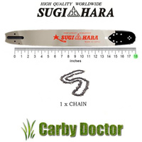 SUGIHARA 18"JAPAN BAR TITAN CHAIN FOR HUSQVARNA 66 272 268 365 372 CHAINSAW 3/8 058 68DL