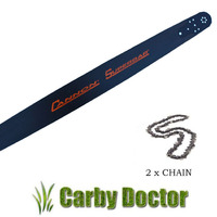 CANNON 20" CHAINSAW BAR 2 X TITAN CHAIN FOR STIHL MS390 MS360 MS440 MS660 CHAINSAW 3/8 063 72DL
