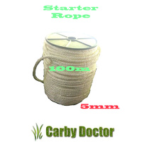 STARTER ROPE PULL CORD 5MM 100 METRES METERS EXCELLENT QUALITY ENGINE MOTOR