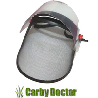 PROTECTIVE SAFETY VISOR WITH MESH & CLEAR FOR TRIMMER BLOWER  SAFETY