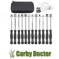SET OF 12 TUNING SCREWDRIVERS FOR CARBURETOR  STIHL  RYOBI   HOMELITE  HUSQVARNA