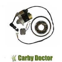 ELECTRIC START CONVERSION KIT FOR YANMAR L100 10HP 186F DIESEL ENGINES STARTER MOTOR