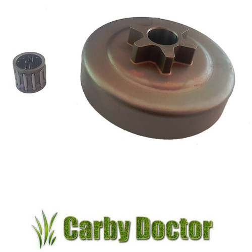 SPUR CLUTCH DRUM ASSEMBLY WITH BEARING  FOR STIHL 009 010 011 020T MS200T  CHAINSAWS 