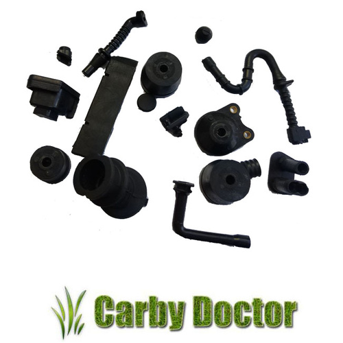ENTIRE RUBBER SET KIT FOR STIHL 044 MS440 CHAINSAWS BUFFER INTAKE IMPULSE