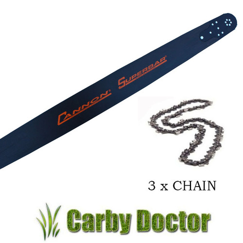 CANNON 20" CHAINSAW BAR 4 X TITAN CHAIN FOR STIHL MS390 MS360 MS440 MS660 CHAINSAW 3/8 063 72DL