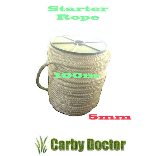 STARTER ROPE PULL CORD 5MM 100 METRES METERS EXCELLENT QUALITY ENGINE MOTOR