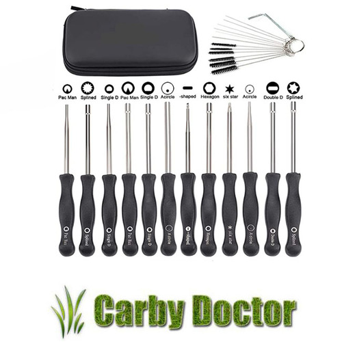 SET OF 12 TUNING SCREWDRIVERS FOR CARBURETOR  STIHL  RYOBI   HOMELITE  HUSQVARNA