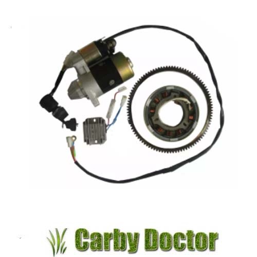 ELECTRIC START CONVERSION KIT FOR YANMAR L100 10HP 186F DIESEL ENGINES STARTER MOTOR